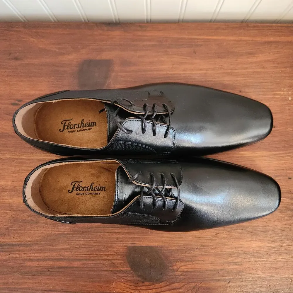 Florsheim Men's Size 11.5M Dark Brown Leather Dress‎ Shoes New